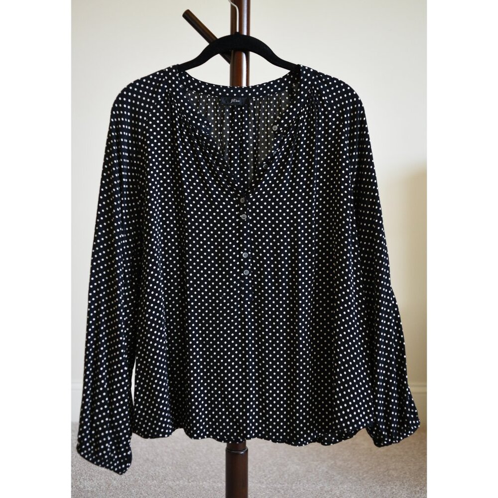 J. Crew Polka Dot Blouse